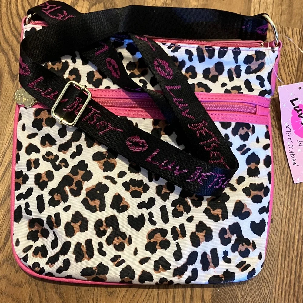 Luv Betsey Pink Leopard Crossbody Bag - Picture 7 of 8